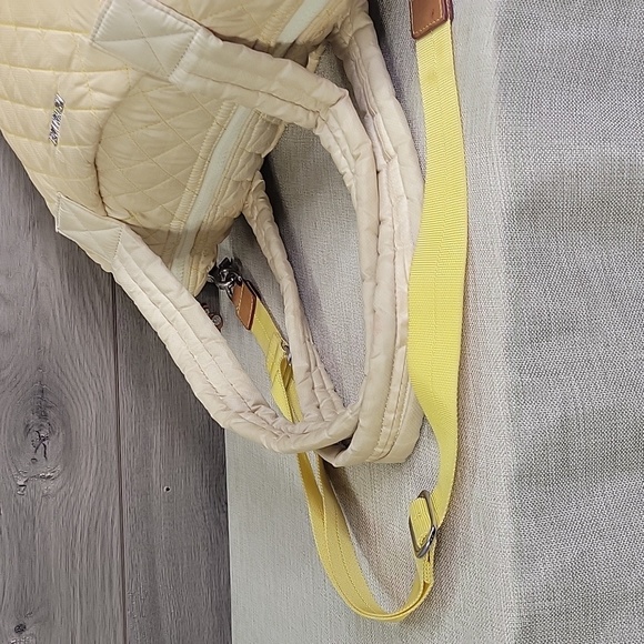 MZ Wallace Yellow Ombre Quilted Nylon Tote Shoulder Bag - Picture 8 of 16